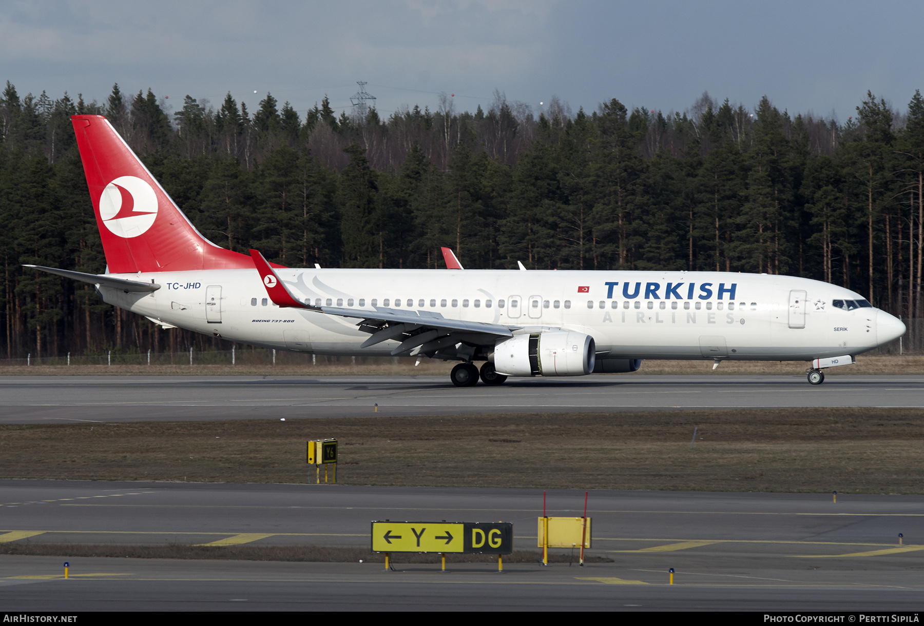 Aircraft Photo of TC-JHD | Boeing 737-8F2 | Turkish Airlines | AirHistory.net #372484