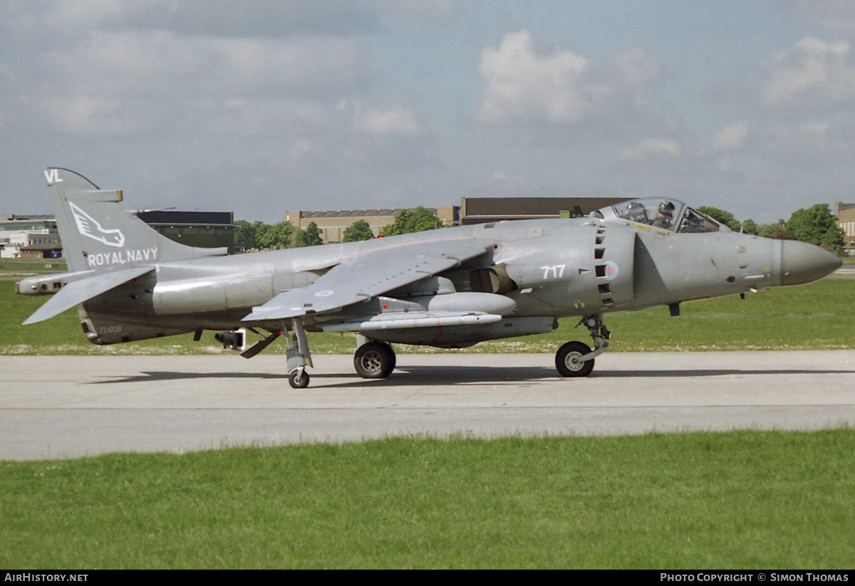 Aircraft Photo of ZD608 | British Aerospace Sea Harrier FA2 | UK - Navy | AirHistory.net #372501