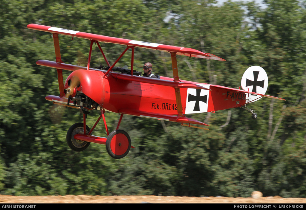 Aircraft Photo of F-AYDR | Fokker Dr.1 (replica) | Germany - Air Force | AirHistory.net #372511