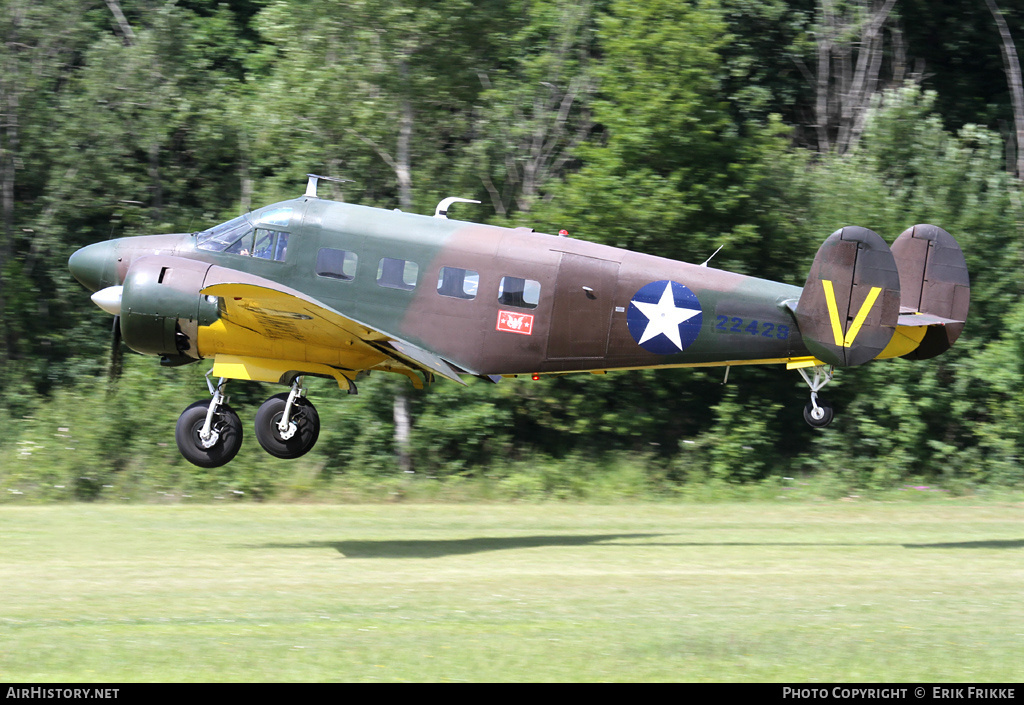 Aircraft Photo of F-AZEJ / 22429 | Beech E18S | USA - Army | AirHistory.net #372520