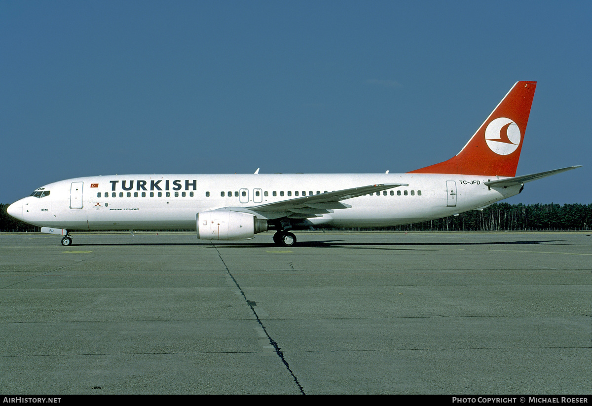 Aircraft Photo of TC-JFD | Boeing 737-8F2 | Turkish Airlines | AirHistory.net #372526