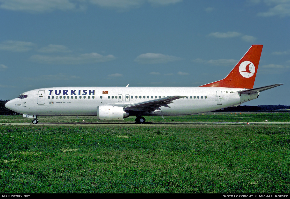Aircraft Photo of TC-JEU | Boeing 737-4Y0 | Turkish Airlines | AirHistory.net #372529