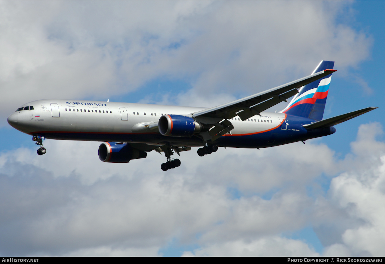 Aircraft Photo of VP-BAV | Boeing 767-36N/ER | Aeroflot - Russian International Airlines | AirHistory.net #372538