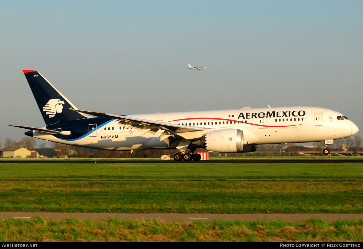 Aircraft Photo of N965AM | Boeing 787-8 Dreamliner | AeroMéxico | AirHistory.net #372565