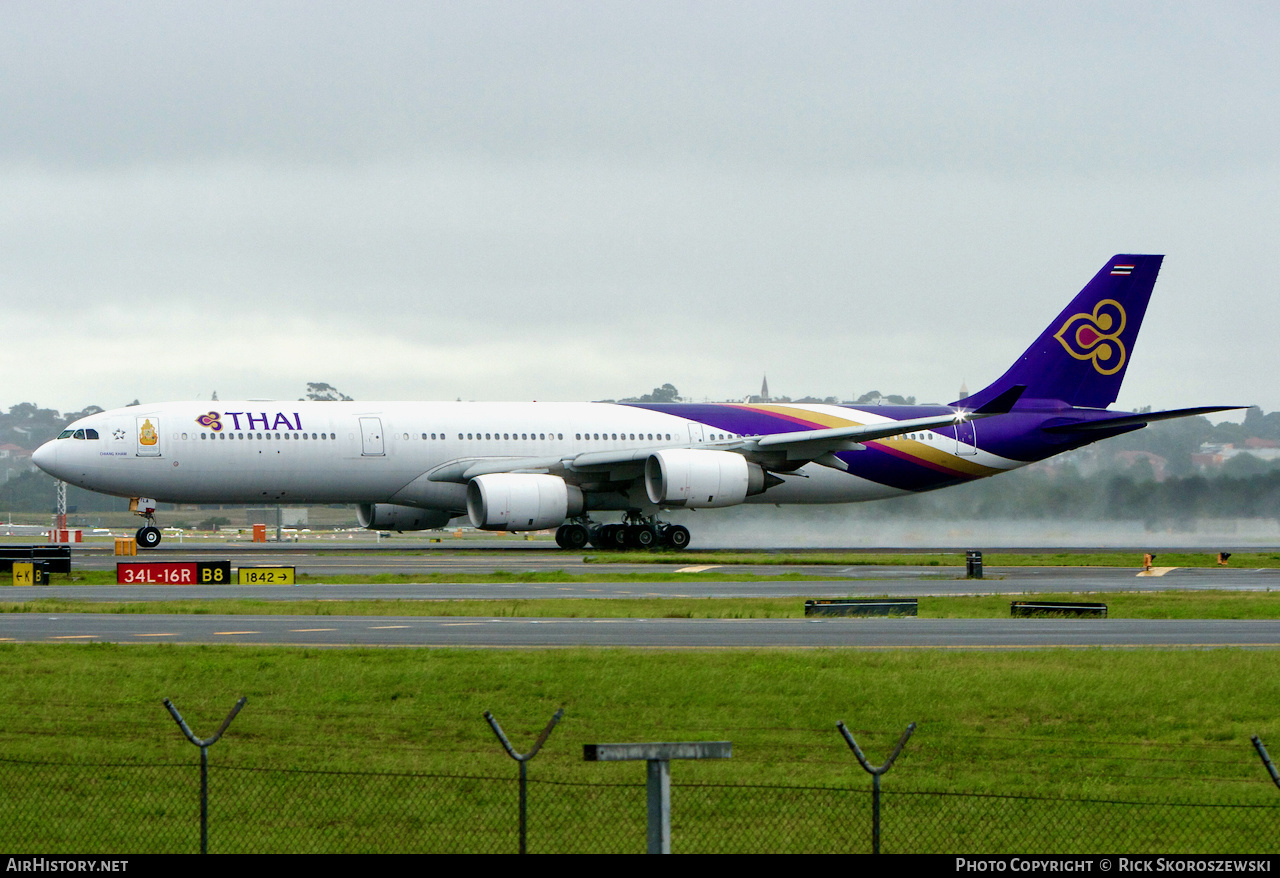 Aircraft Photo of HS-TLA | Airbus A340-541 | Thai Airways International | AirHistory.net #372590