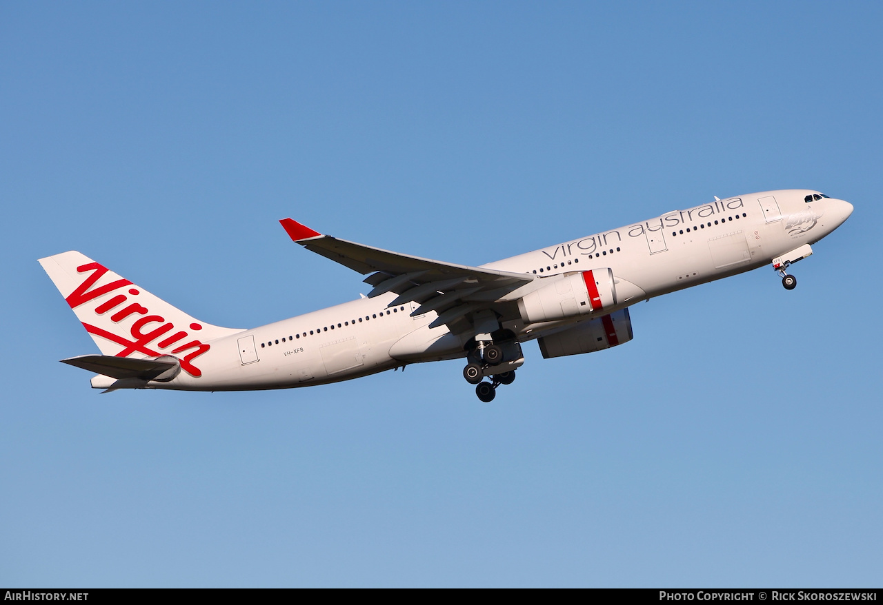 Aircraft Photo of VH-XFB | Airbus A330-243 | Virgin Australia Airlines | AirHistory.net #372596