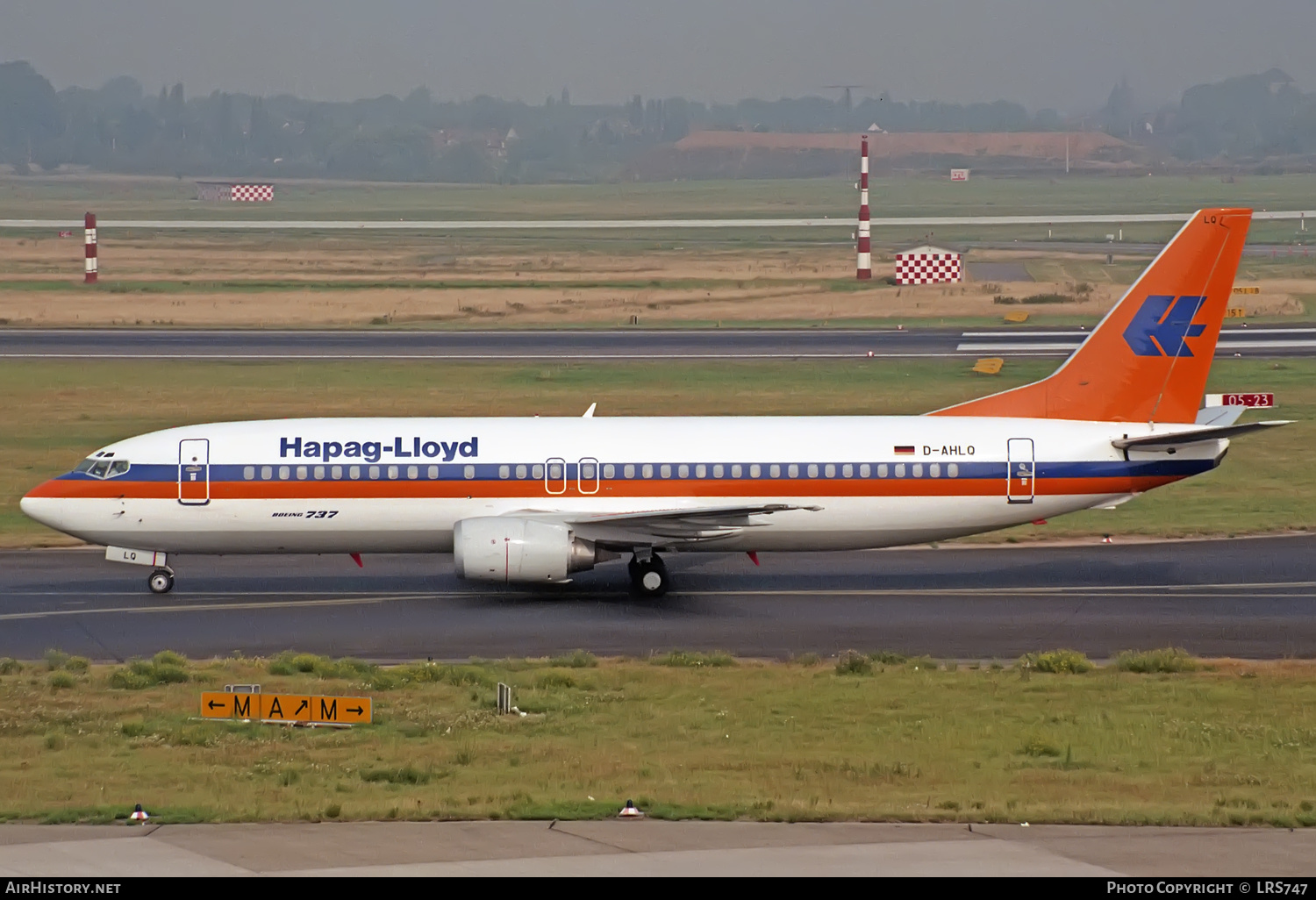 Aircraft Photo of D-AHLQ | Boeing 737-4K5 | Hapag-Lloyd | AirHistory.net #372600