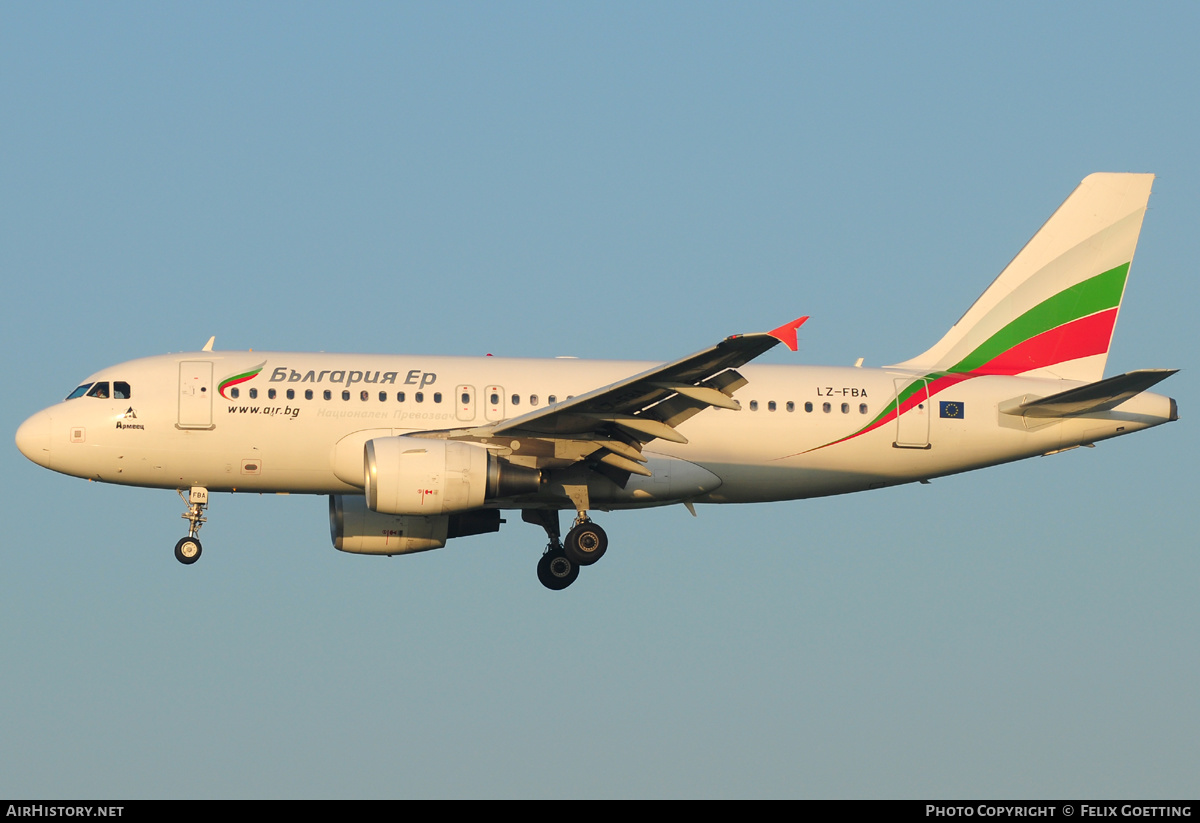 Aircraft Photo of LZ-FBA | Airbus A319-112 | Bulgaria Air | AirHistory.net #372612