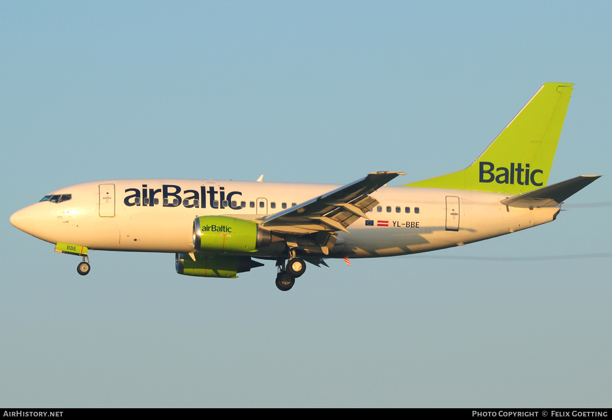 Aircraft Photo of YL-BBE | Boeing 737-53S | AirBaltic | AirHistory.net #372613