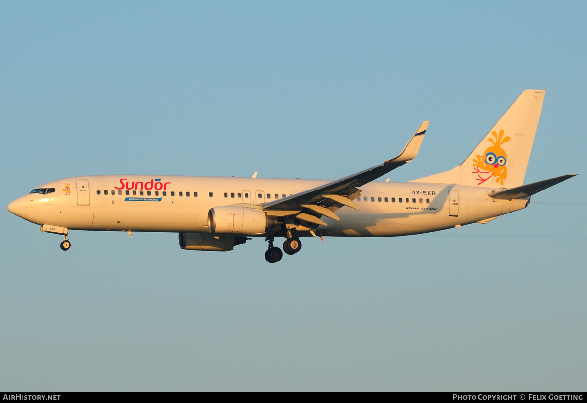 Aircraft Photo of 4X-EKR | Boeing 737-804 | Sun d'Or International Airlines | AirHistory.net #372614