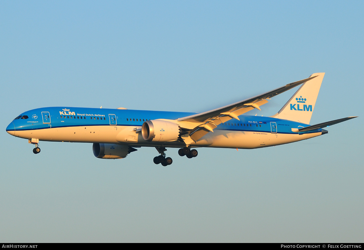 Aircraft Photo of PH-BHL | Boeing 787-9 Dreamliner | KLM - Royal Dutch Airlines | AirHistory.net #372617