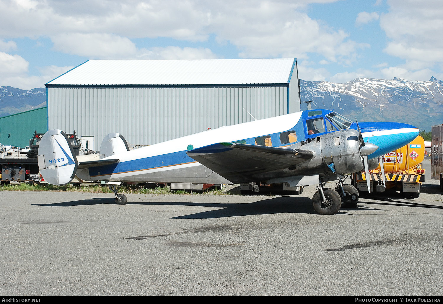 Aircraft Photo of N42D | Beech E18S | AirHistory.net #372626