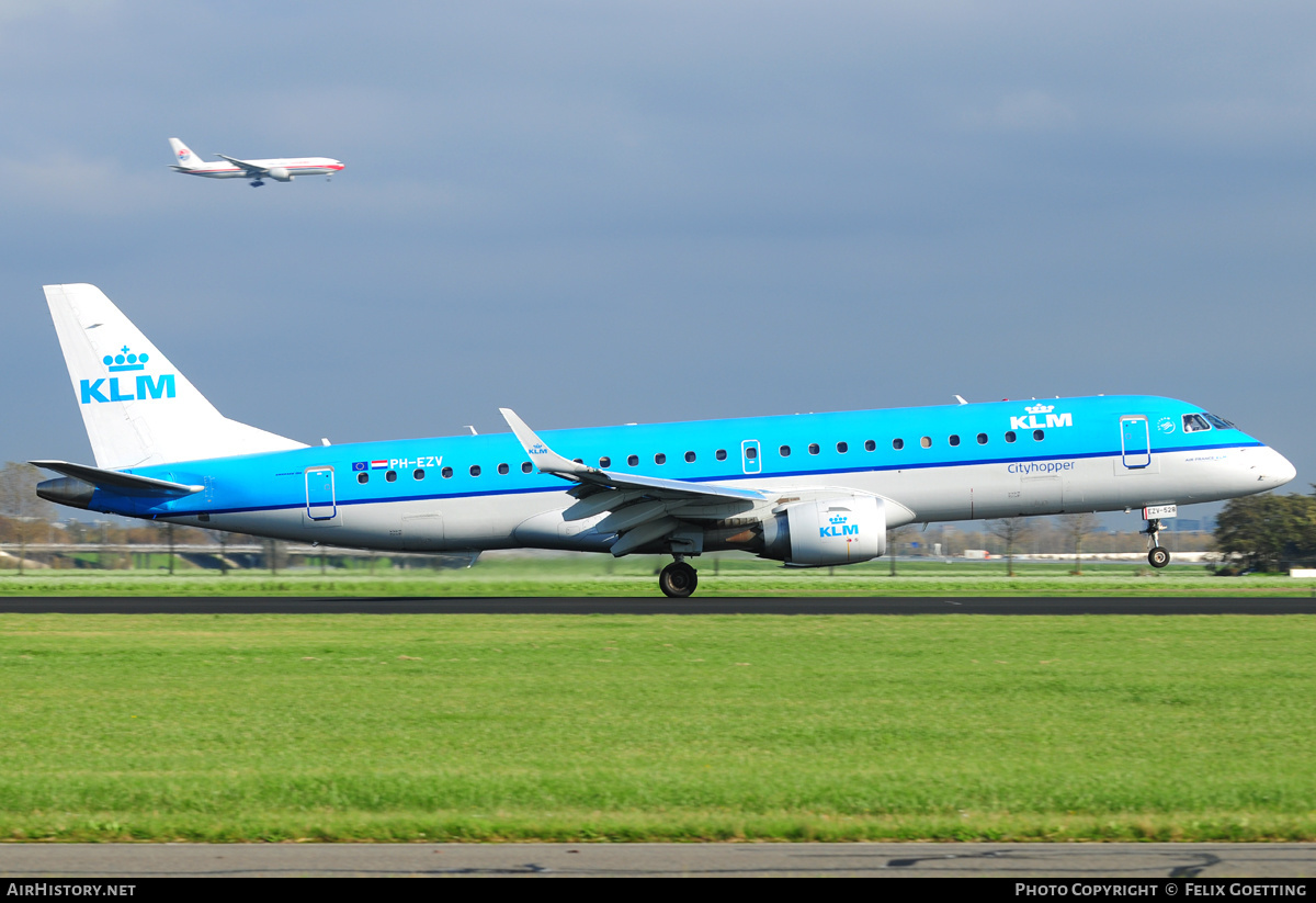 Aircraft Photo of PH-EZV | Embraer 190STD (ERJ-190-100STD) | KLM Cityhopper | AirHistory.net #372641