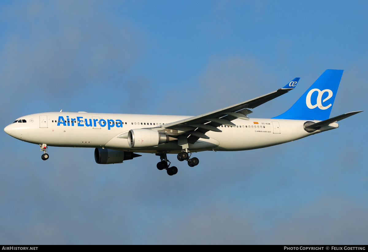 Aircraft Photo of EC-KOM | Airbus A330-202 | Air Europa | AirHistory.net #372647
