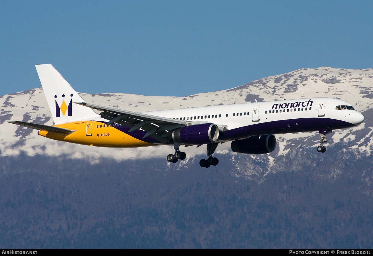 Aircraft Photo of G-DAJB | Boeing 757-2T7 | Monarch Airlines | AirHistory.net #372690