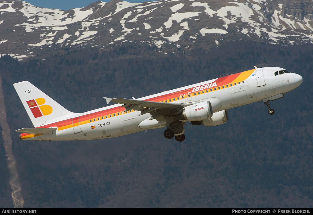 Aircraft Photo of EC-FQY | Airbus A320-211 | Iberia | AirHistory.net #372701
