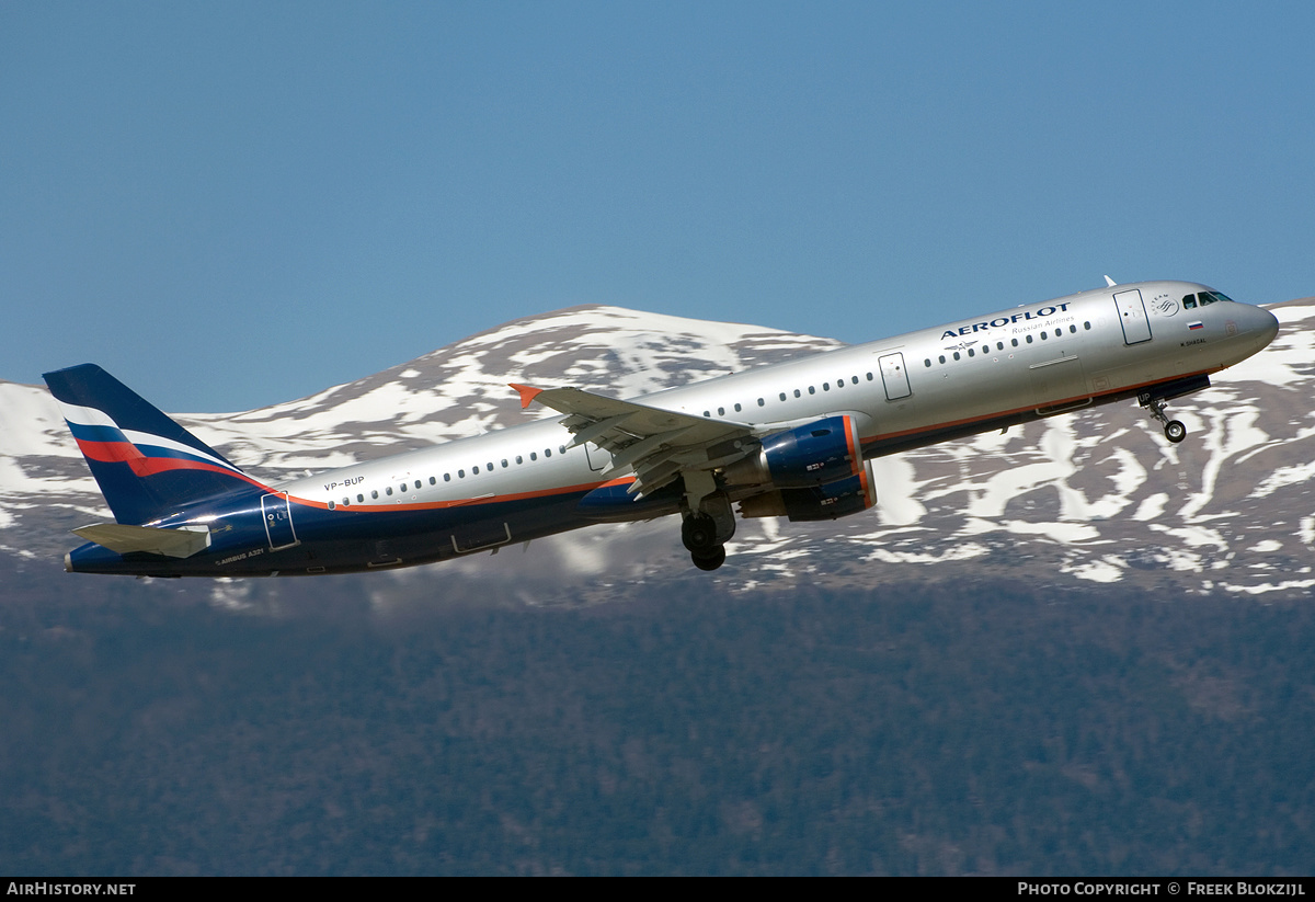 Aircraft Photo of VP-BUP | Airbus A321-211 | Aeroflot - Russian Airlines | AirHistory.net #372703