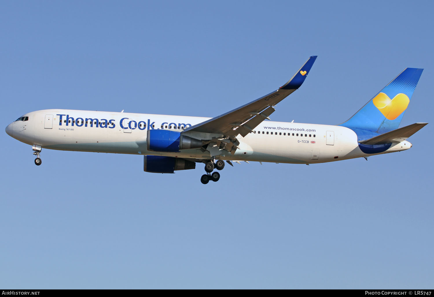 Aircraft Photo of G-TCCB | Boeing 767-31K/ER | Thomas Cook Airlines | AirHistory.net #372711