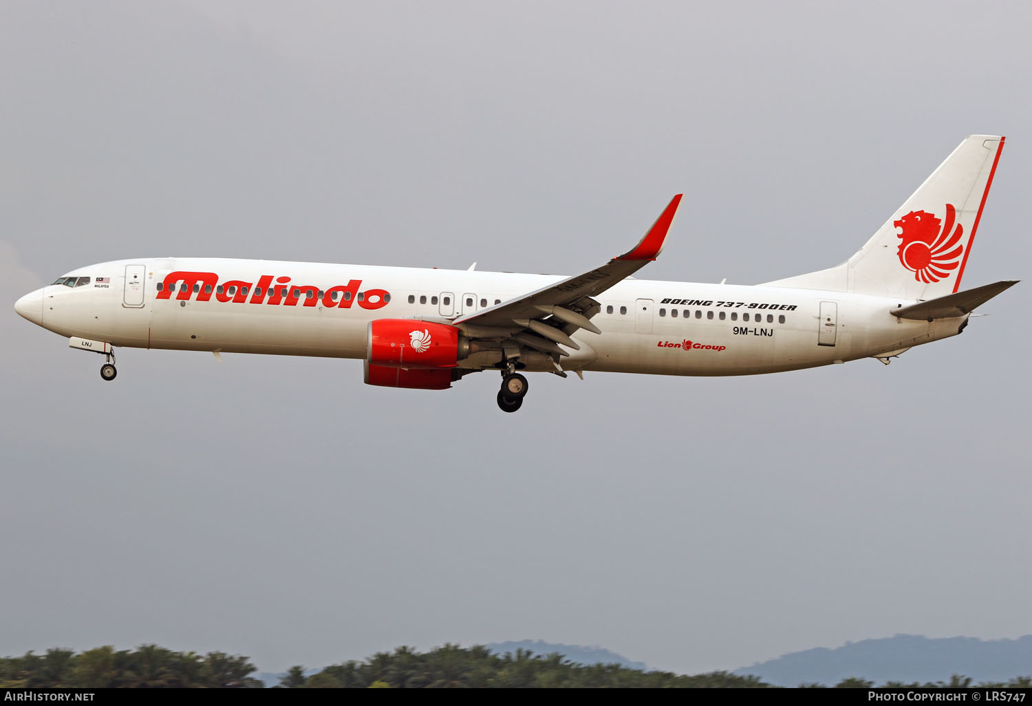 Aircraft Photo of 9M-LNJ | Boeing 737-9GP/ER | Malindo Air | AirHistory.net #372745