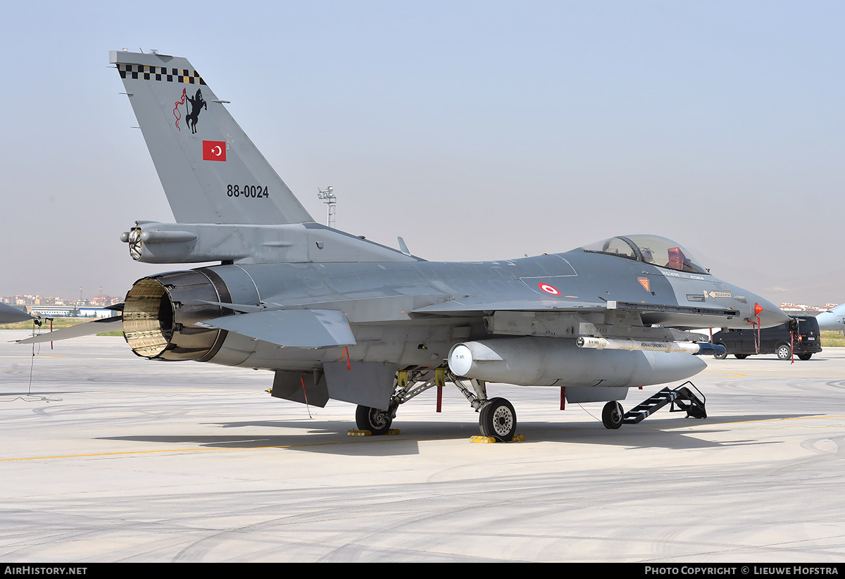Aircraft Photo of 88-0024 | General Dynamics F-16C Fighting Falcon | Turkey - Air Force | AirHistory.net #372792