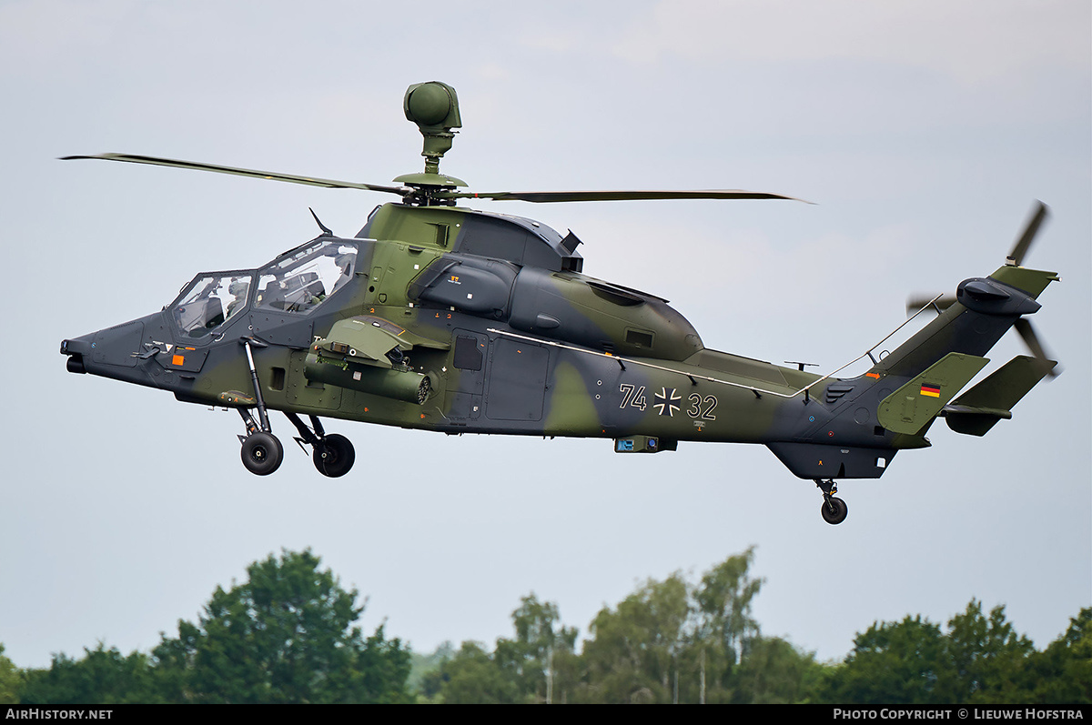 Aircraft Photo of 7432 | Eurocopter EC-665 Tiger UHT | Germany - Army | AirHistory.net #372820