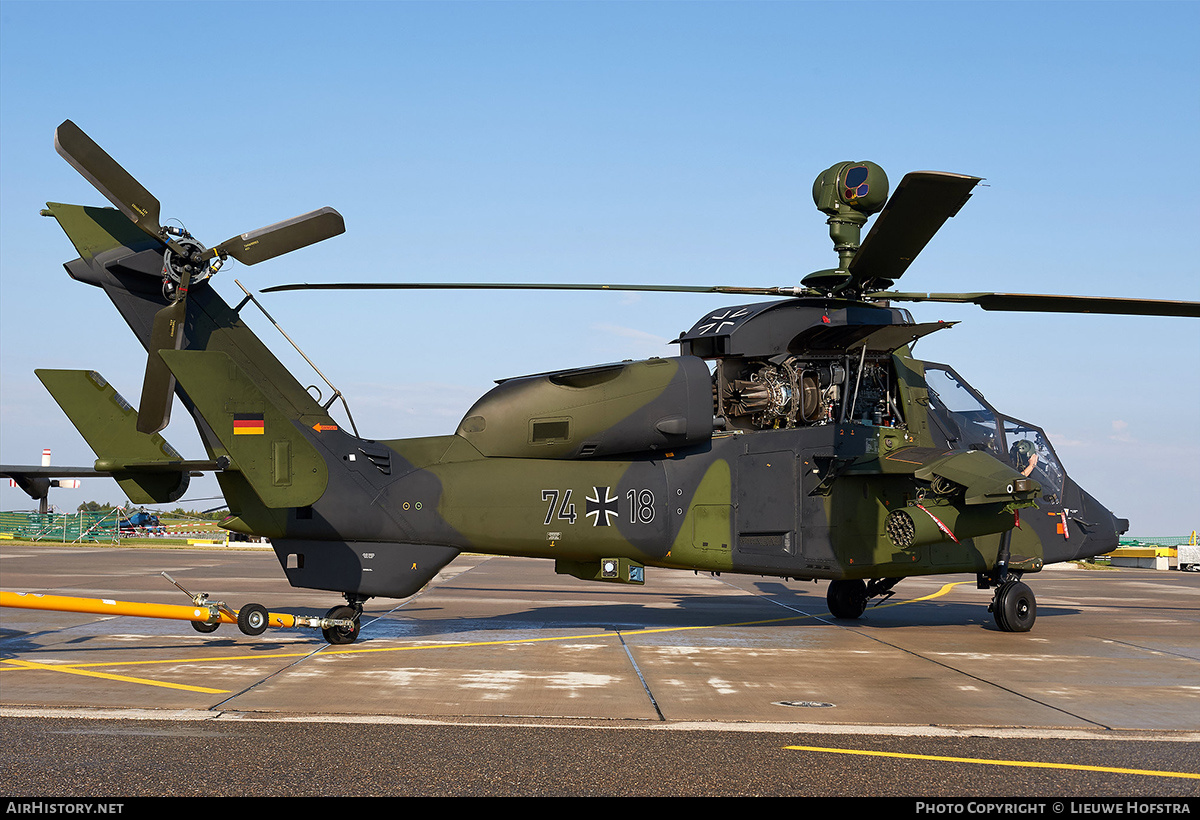 Aircraft Photo of 7418 | Eurocopter EC-665 Tiger UHT | Germany - Army | AirHistory.net #372822