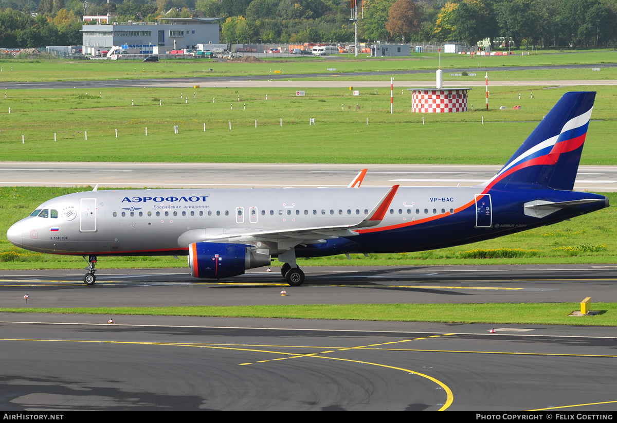 Aircraft Photo of VP-BAC | Airbus A320-214 | Aeroflot - Russian Airlines | AirHistory.net #372824