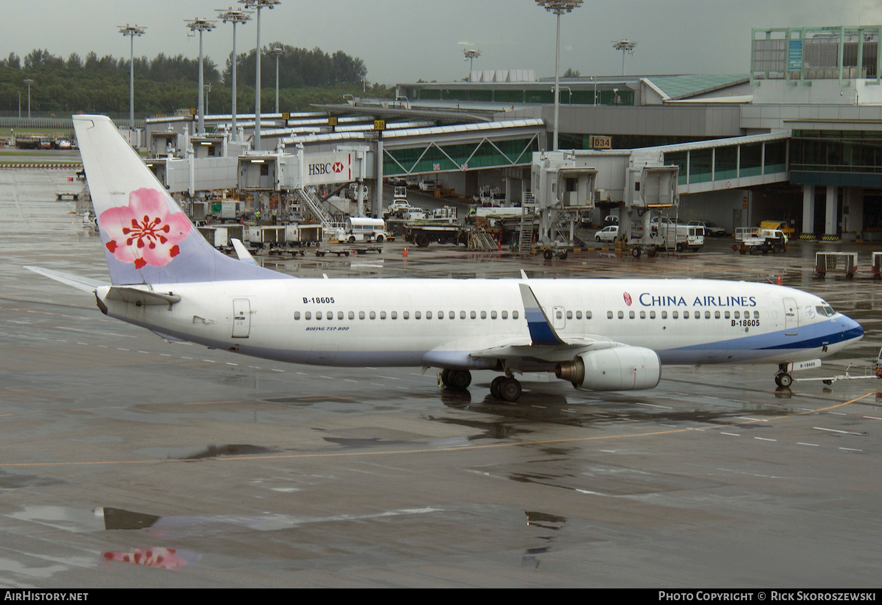 Aircraft Photo of B-18605 | Boeing 737-809 | China Airlines | AirHistory.net #372863