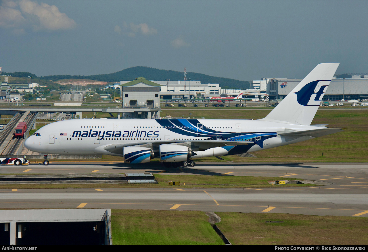 Aircraft Photo of 9M-MNB | Airbus A380-841 | Malaysia Airlines | AirHistory.net #372887