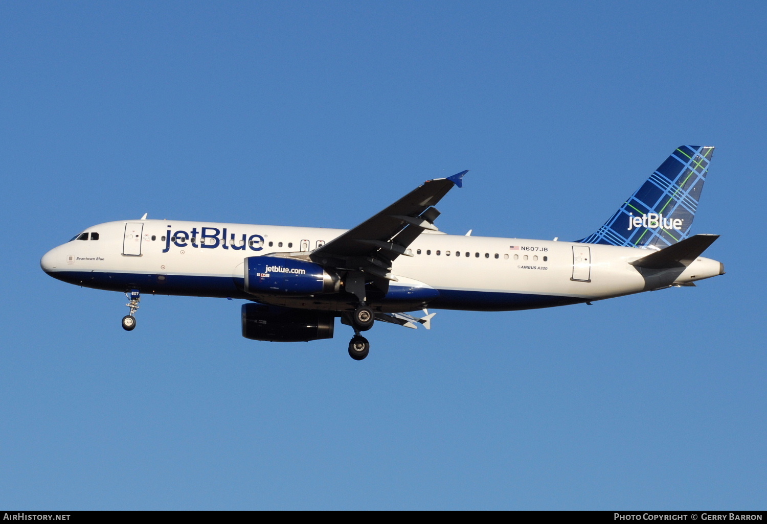 Aircraft Photo of N607JB | Airbus A320-232 | JetBlue Airways | AirHistory.net #372931