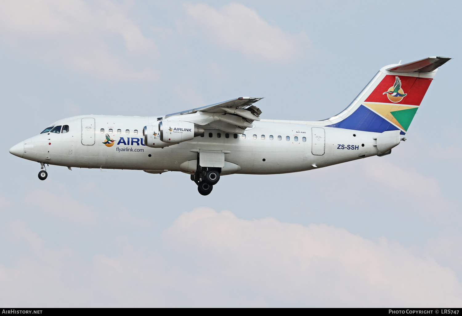 Aircraft Photo of ZS-SSH | British Aerospace Avro 146-RJ85 | Airlink | AirHistory.net #372953