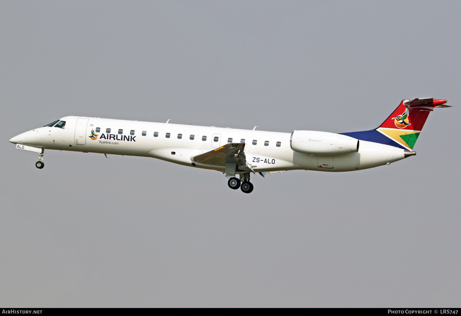 Aircraft Photo of ZS-ALO | Embraer ERJ-140LR (EMB-135KL) | Airlink | AirHistory.net #372957