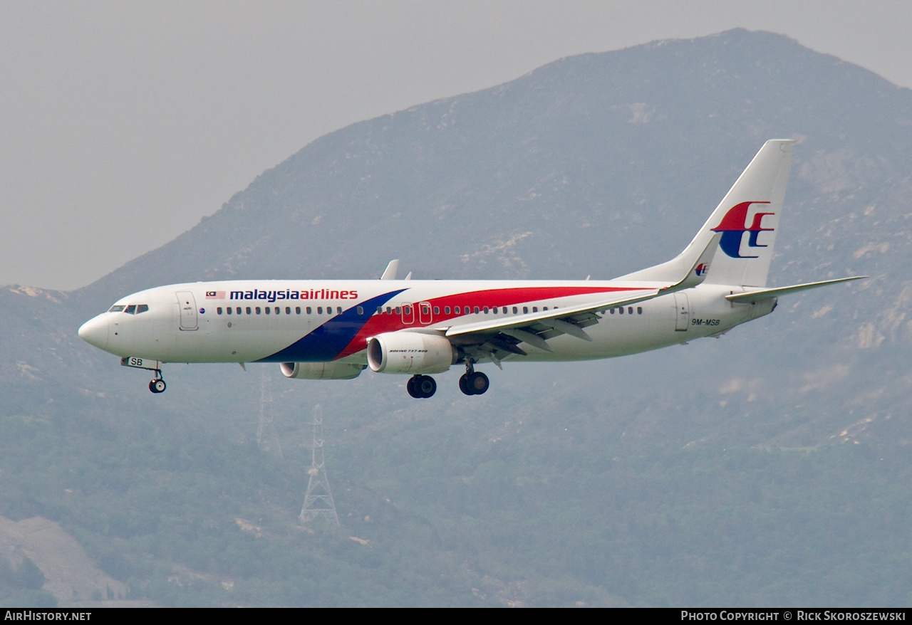 Aircraft Photo of 9M-MSB | Boeing 737-8H6 | Malaysia Airlines | AirHistory.net #372979
