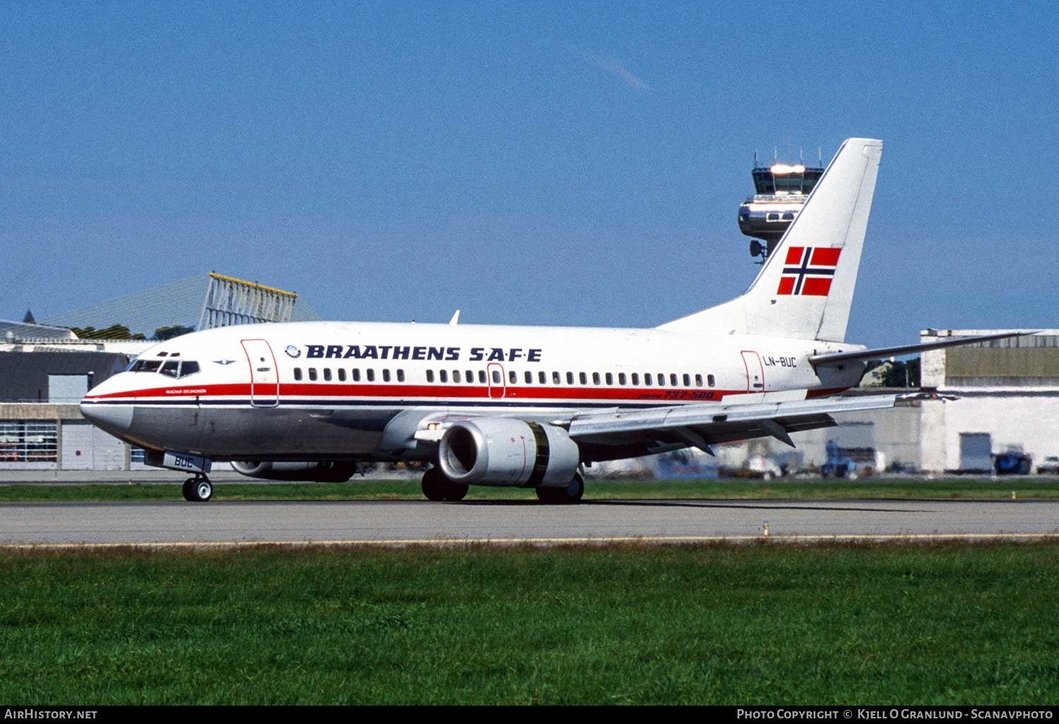 Aircraft Photo of LN-BUC | Boeing 737-505 | Braathens SAFE | AirHistory.net #372988