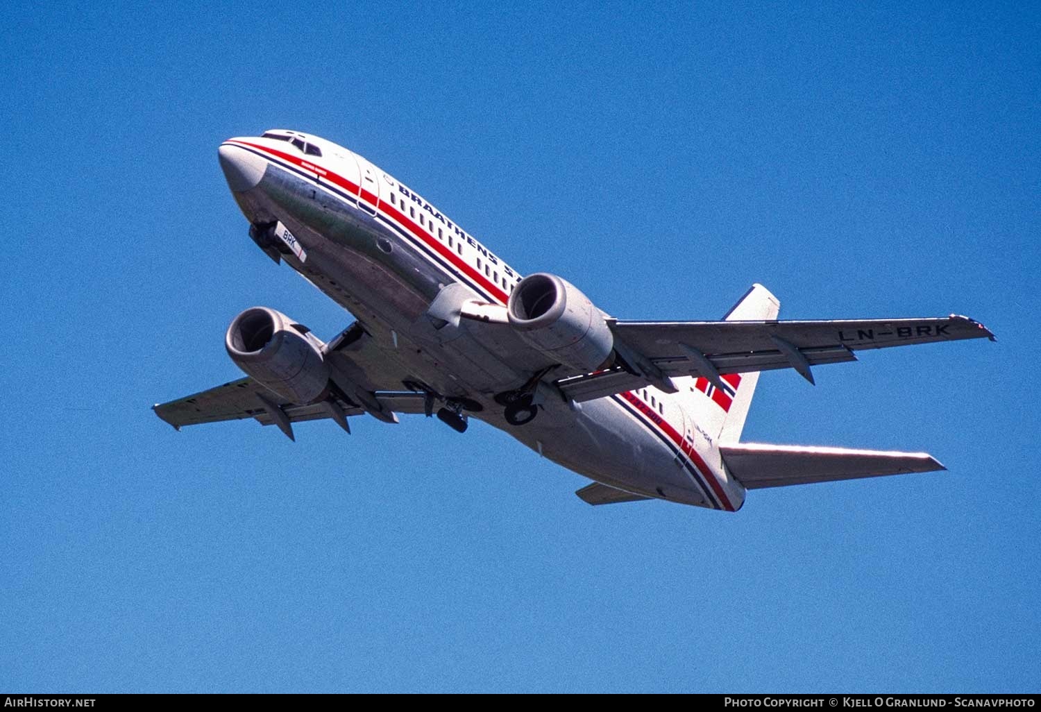 Aircraft Photo of LN-BRK | Boeing 737-505 | Braathens SAFE | AirHistory.net #372989
