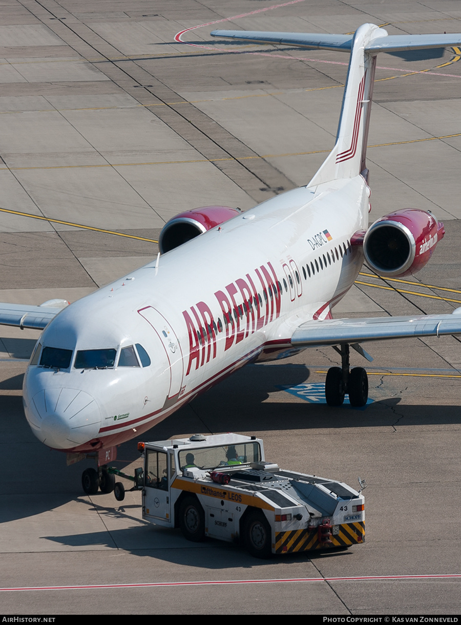 Aircraft Photo of D-AGPC | Fokker 100 (F28-0100) | Air Berlin | AirHistory.net #372999