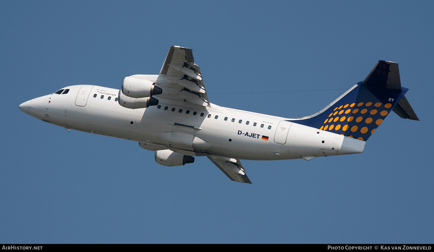 Aircraft Photo of D-AJET | British Aerospace BAe-146-200 | Eurowings | AirHistory.net #373000