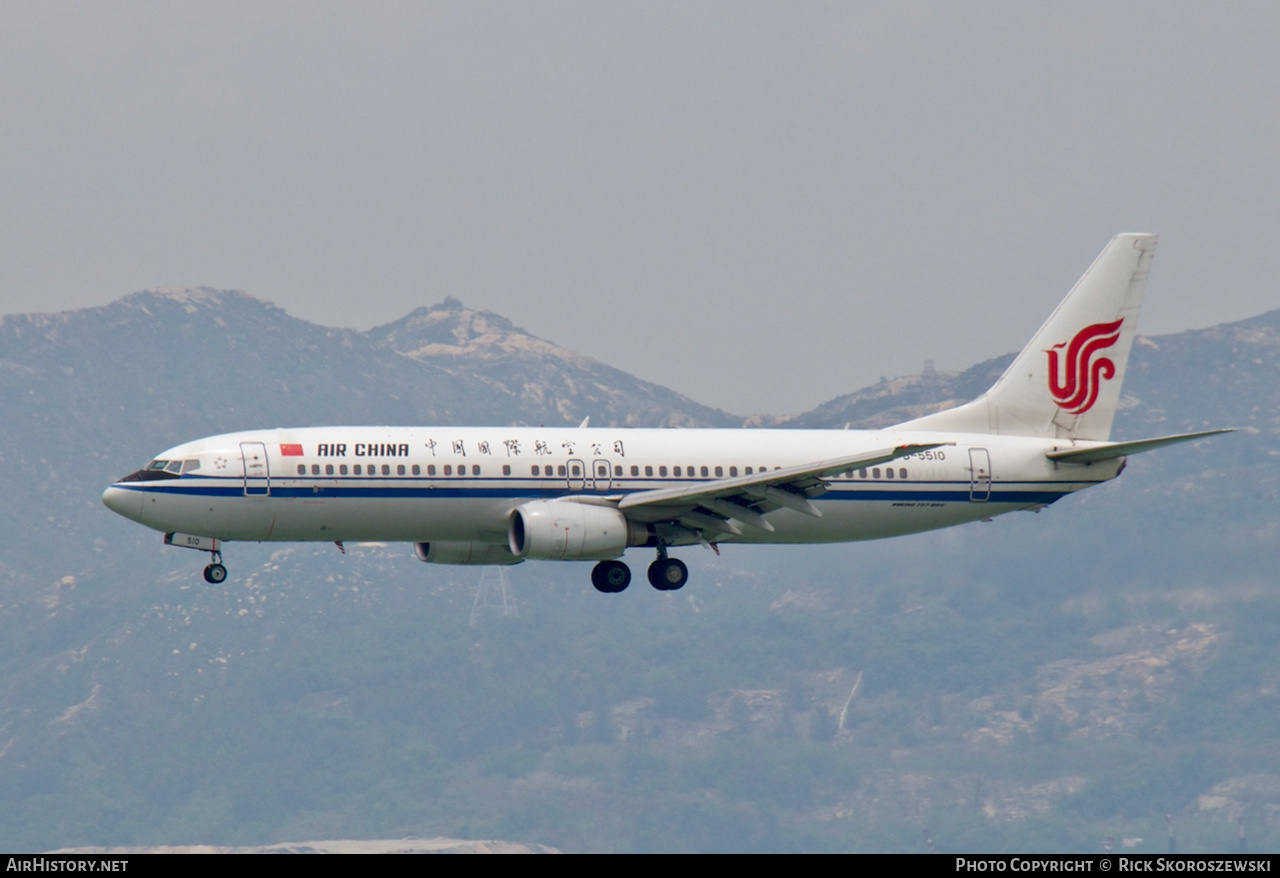 Aircraft Photo of B-5510 | Boeing 737-86N | Air China | AirHistory.net #373008