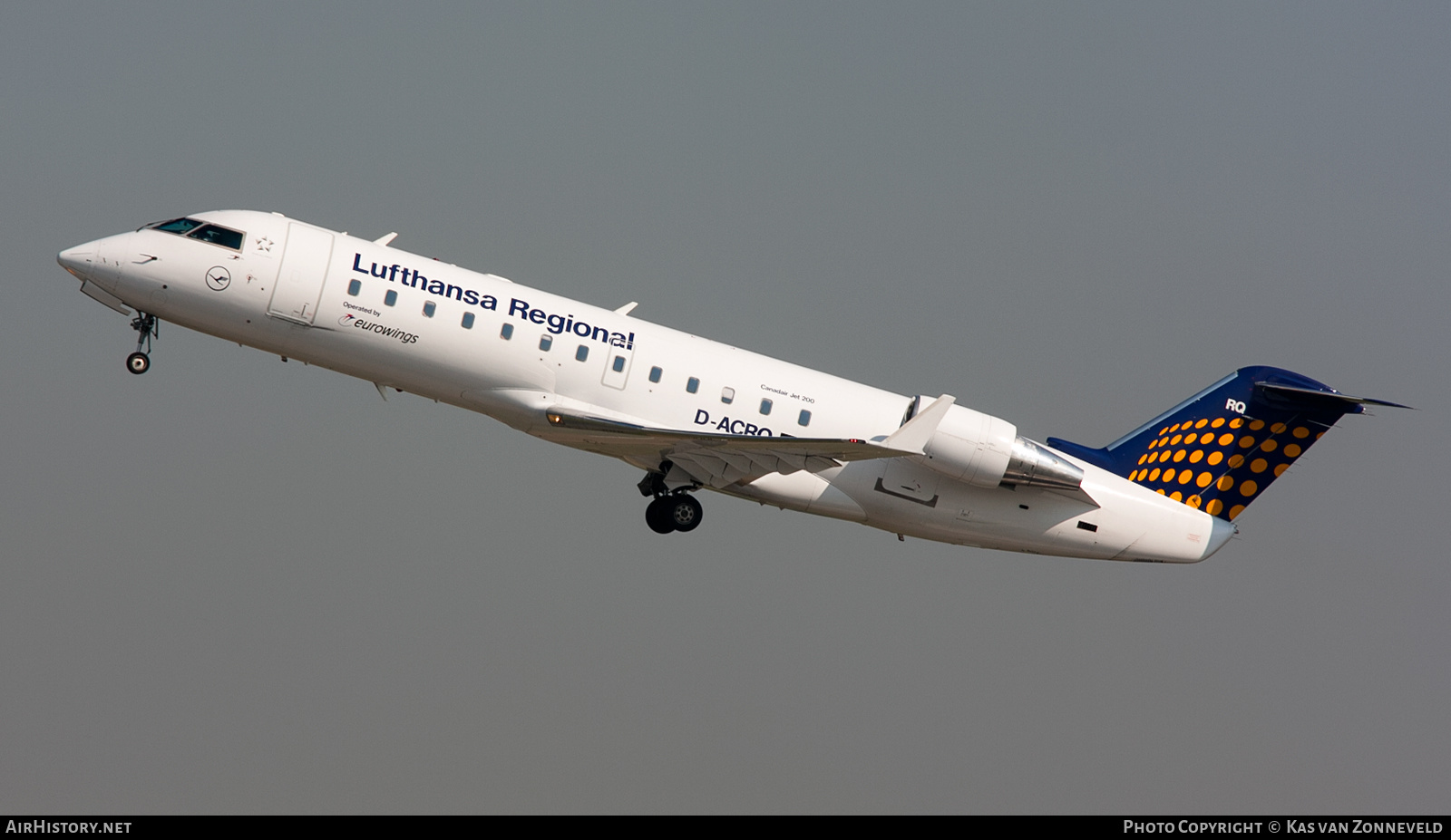 Aircraft Photo of D-ACRQ | Bombardier CRJ-200LR (CL-600-2B19) | Lufthansa Regional | AirHistory.net #373010