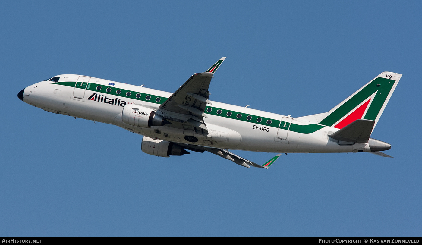 Aircraft Photo of EI-DFG | Embraer 170LR (ERJ-170-100LR) | Alitalia Express | AirHistory.net #373029