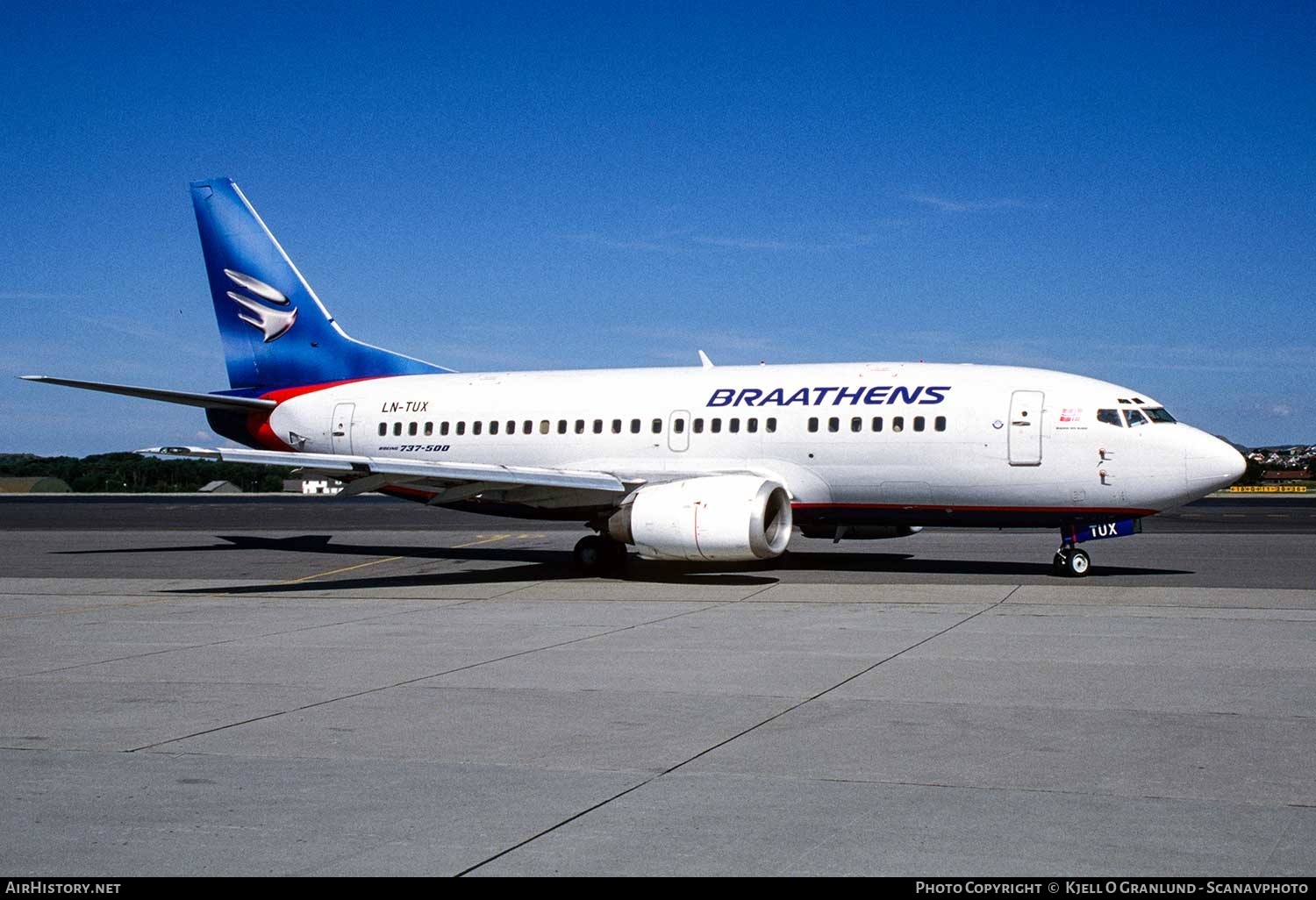 Aircraft Photo of LN-TUX | Boeing 737-548 | Braathens | AirHistory.net #373036