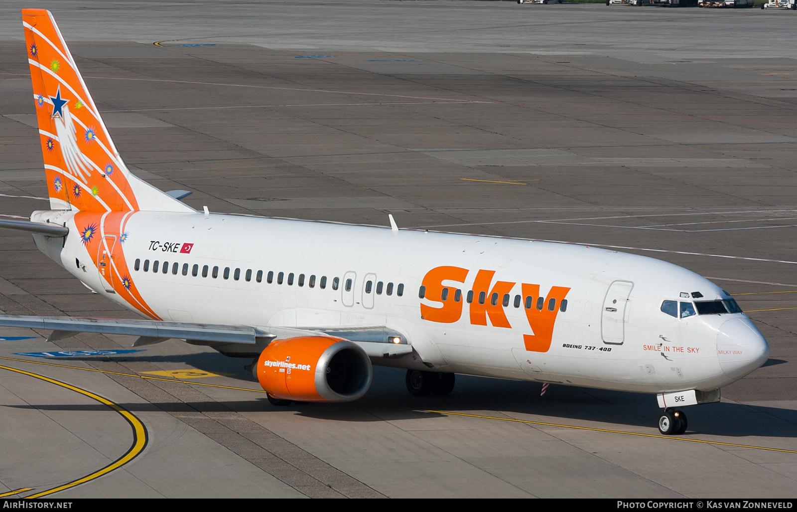 Aircraft Photo of TC-SKE | Boeing 737-4Q8 | Sky Airlines | AirHistory.net #373038