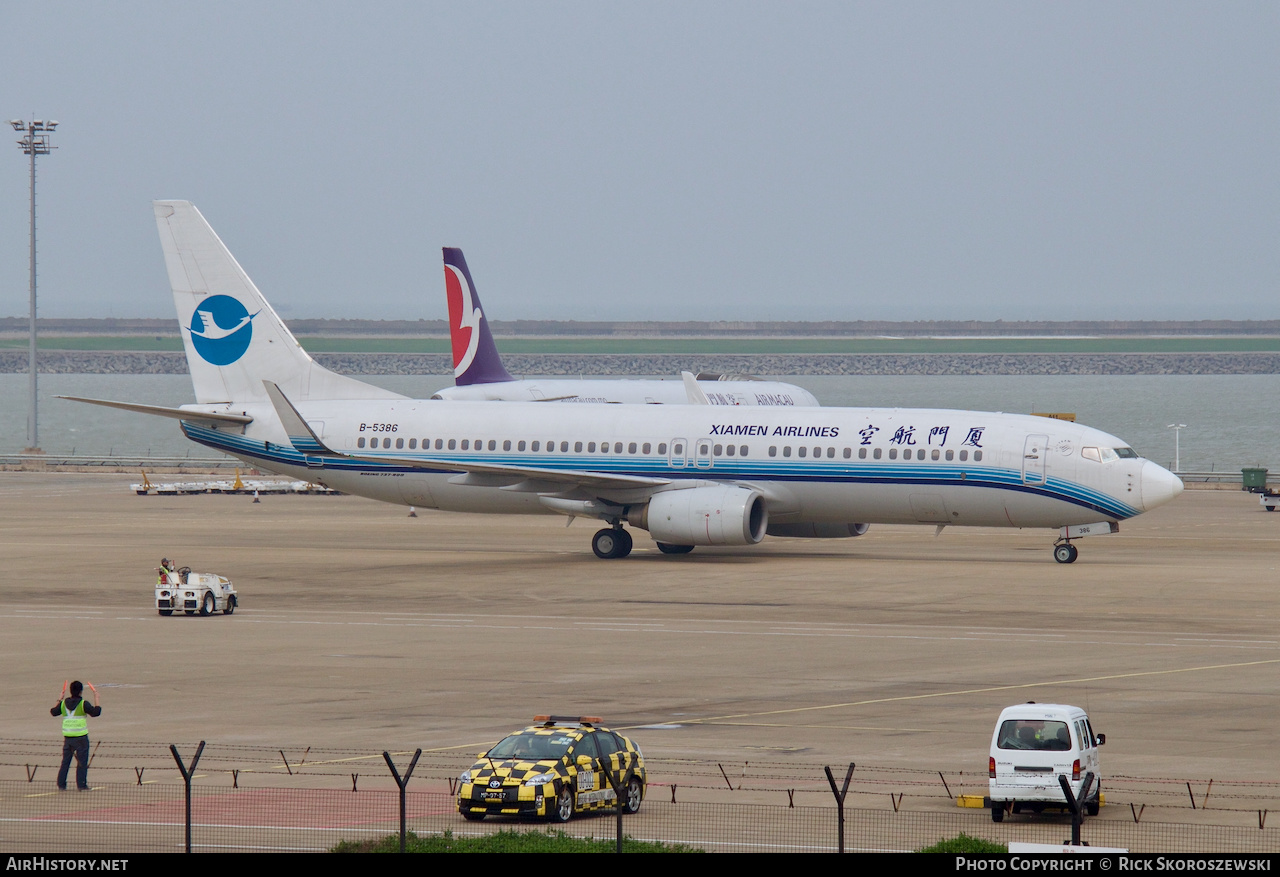 Aircraft Photo of B-5386 | Boeing 737-86N | Xiamen Airlines | AirHistory.net #373064