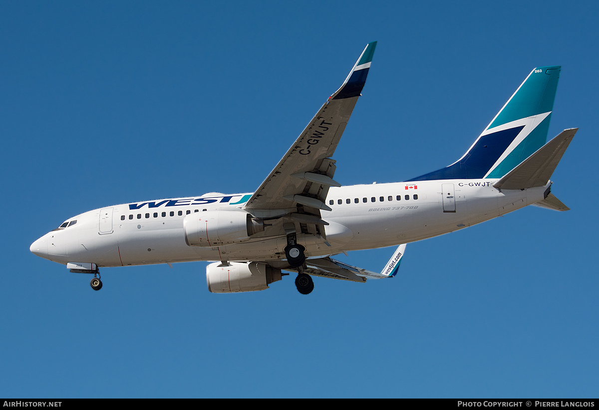 Aircraft Photo of C-GWJT | Boeing 737-7CT | WestJet | AirHistory.net #373067