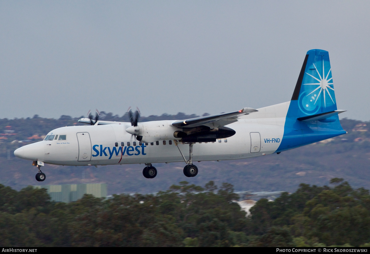 Aircraft Photo of VH-FND | Fokker 50 | Skywest Airlines | AirHistory.net #373086