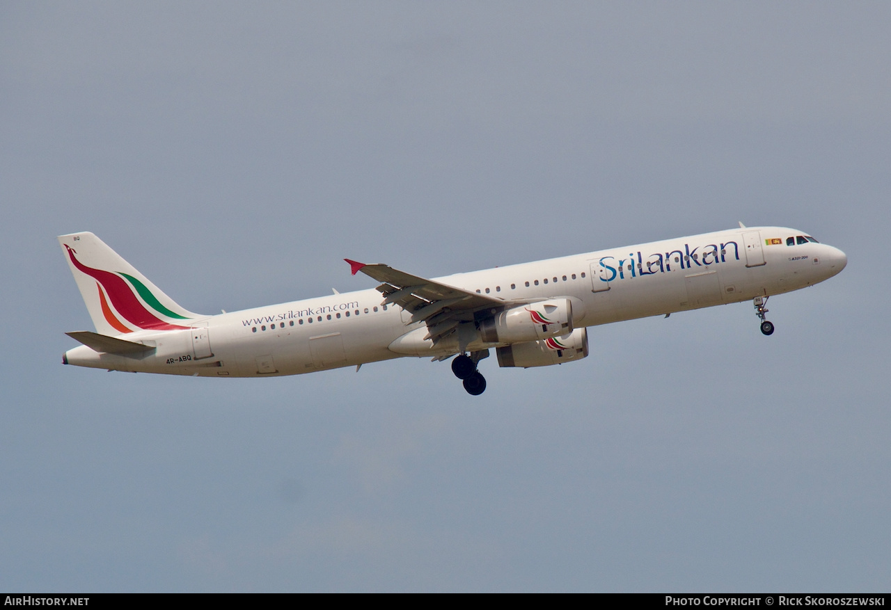 Aircraft Photo of 4R-ABQ | Airbus A321-231 | SriLankan Airlines | AirHistory.net #373096