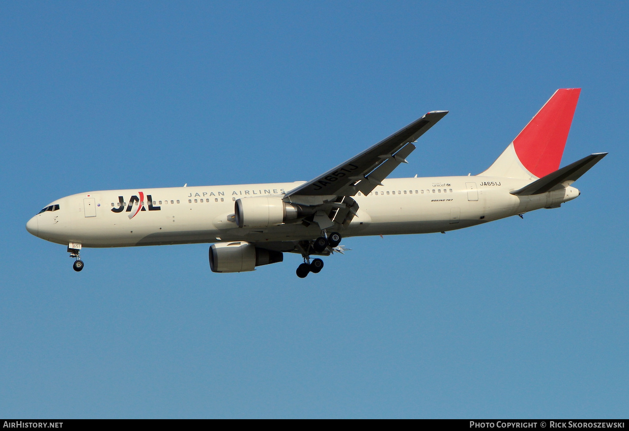 Aircraft Photo of JA651J | Boeing 767-346/ER | Japan Airlines - JAL | AirHistory.net #373103