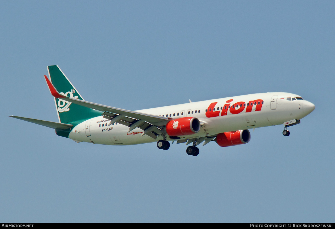 Aircraft Photo of PK-LKP | Boeing 737-8GP | Lion Air | AirHistory.net #373117