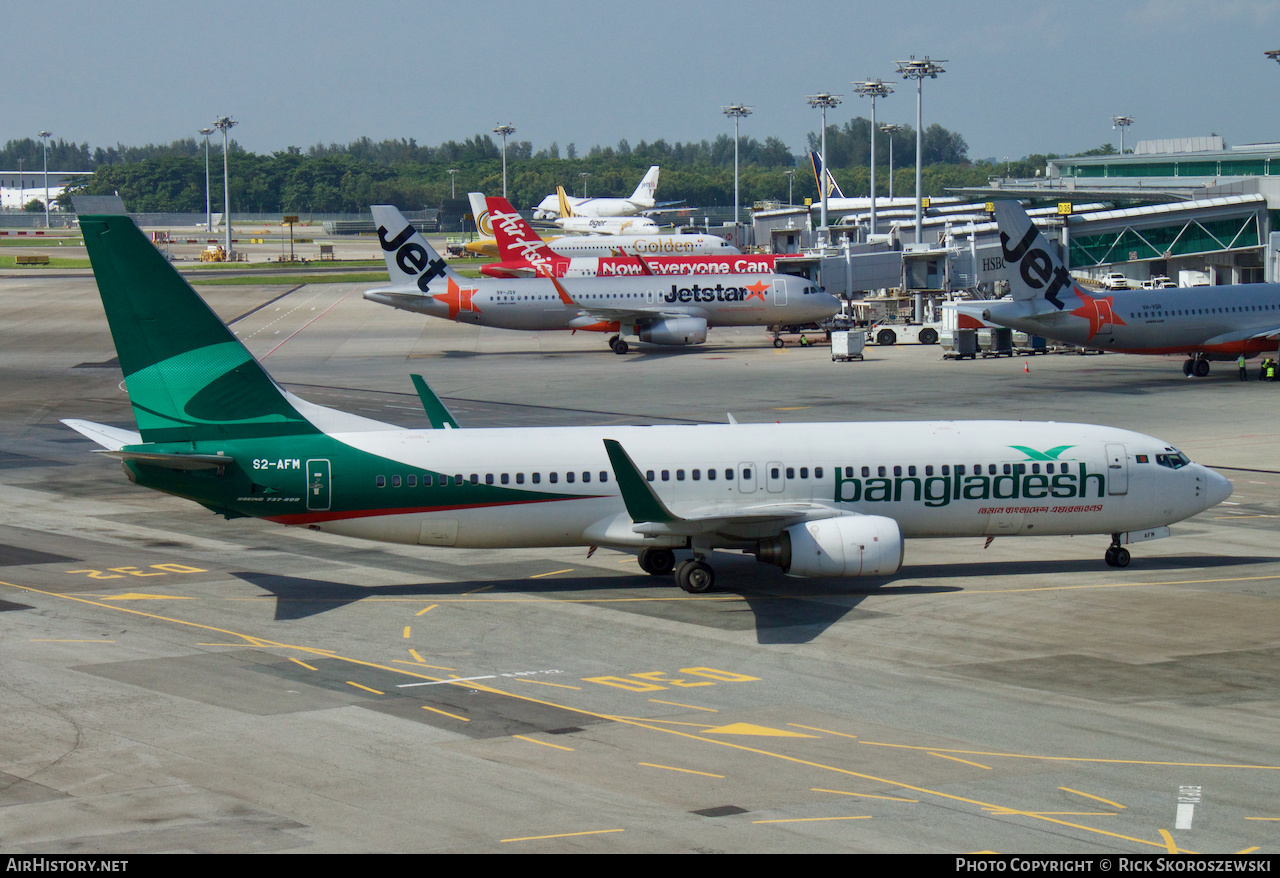 Aircraft Photo of S2-AFM | Boeing 737-83N | Biman Bangladesh Airlines | AirHistory.net #373129