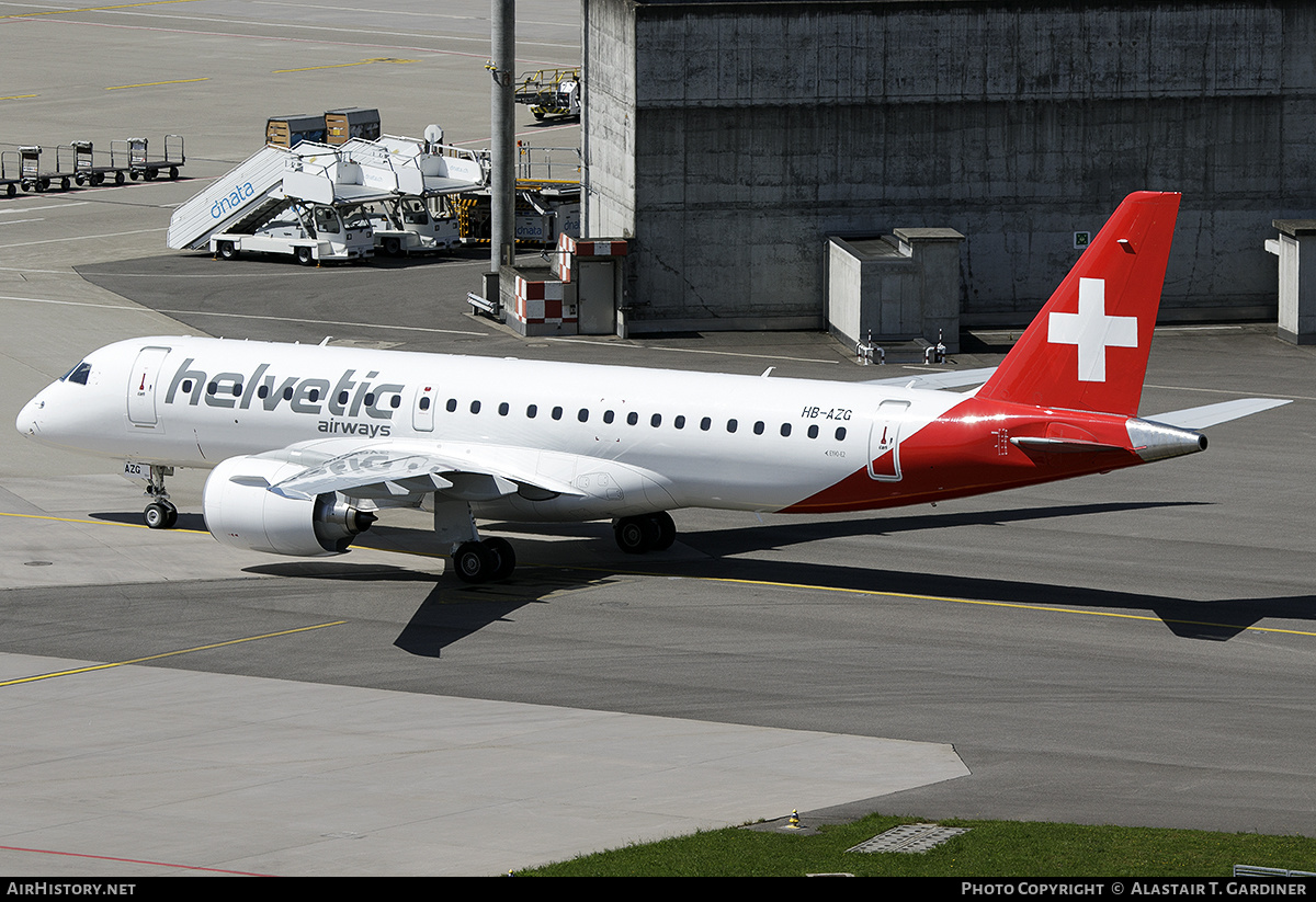 Aircraft Photo of HB-AZG | Embraer 190-E2 (ERJ-190-300) | Helvetic Airways | AirHistory.net #373206